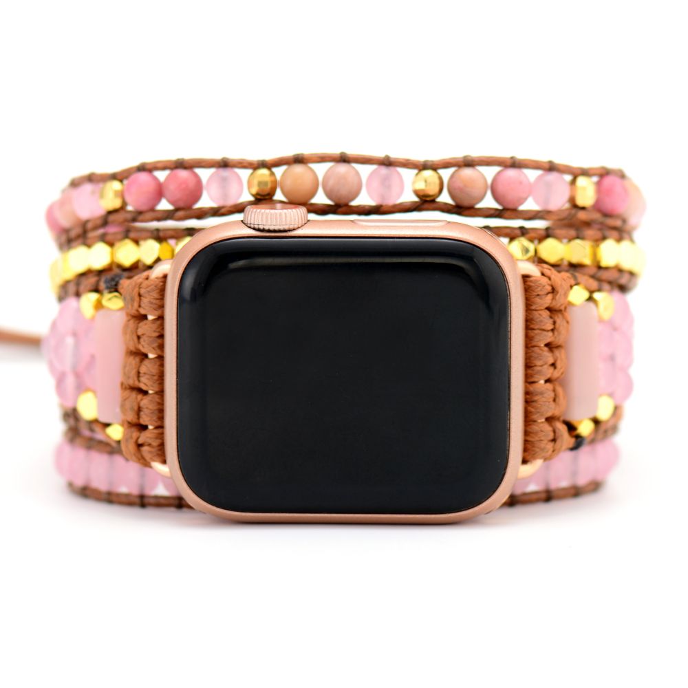 Pink Gemstone Apple Watchband