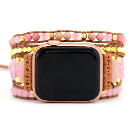 Pink Gemstone Apple Watchband