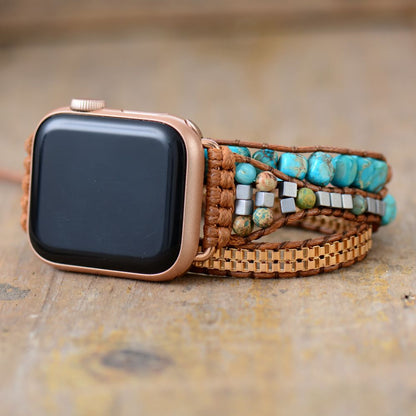 Fine Blue Jasper Apple Watches Band