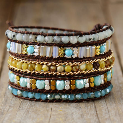 Crystal Balance Wrap Bracelet