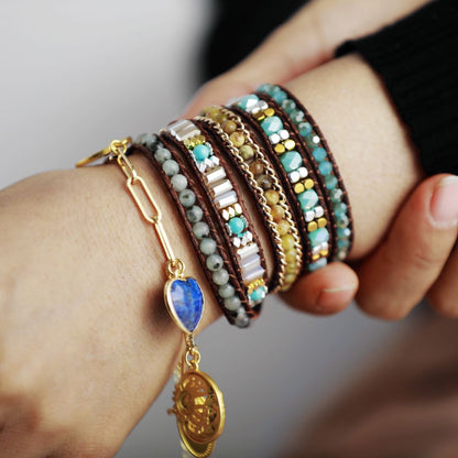 Crystal Balance Wrap Bracelet