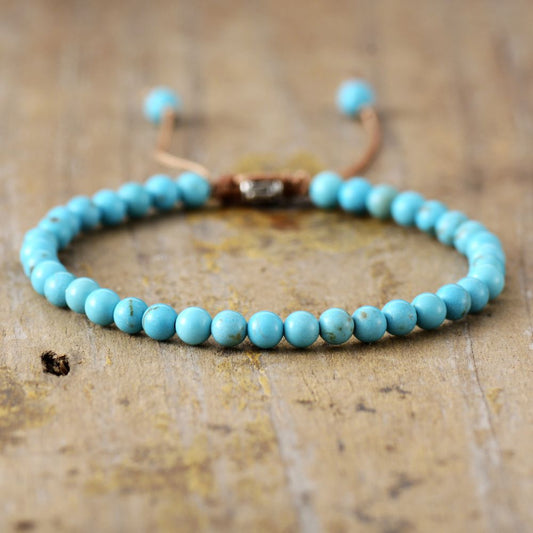 Howlite Turquoise Stone Bracelet