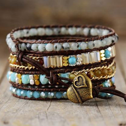 Crystal Balance Wrap Bracelet