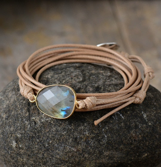 Labradorite Rope Bracelet