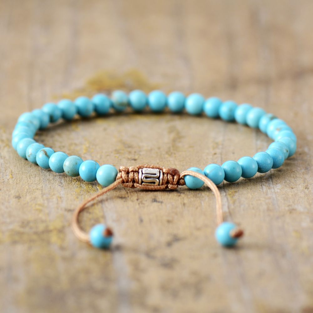 Howlite Turquoise Stone Bracelet