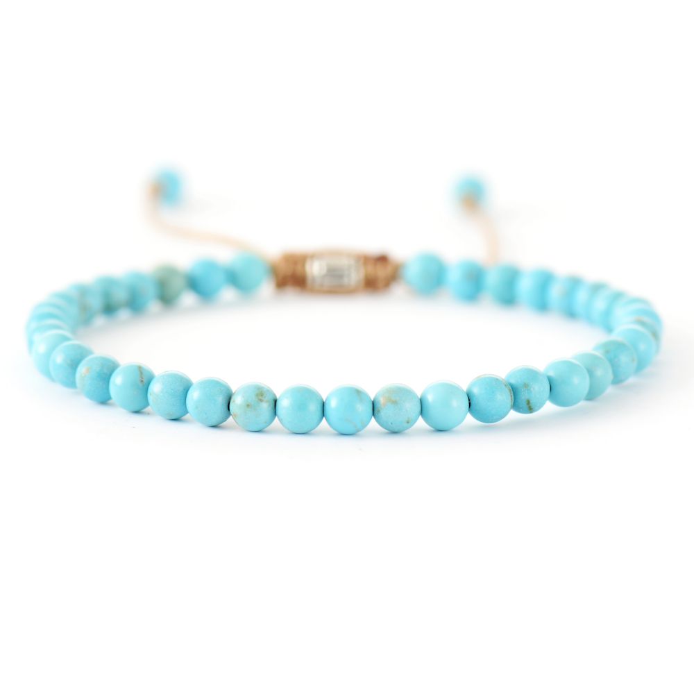 Howlite Turquoise Stone Bracelet